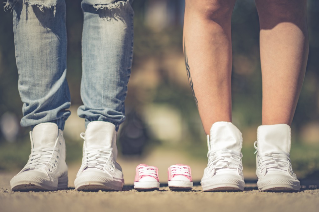 Familien Shooting, Vorfreude auf die Geburt